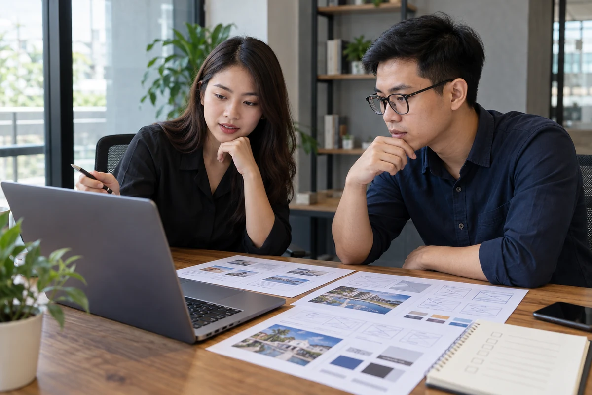 Nhóm làm website xem bản thiết kế và nội dung dự án