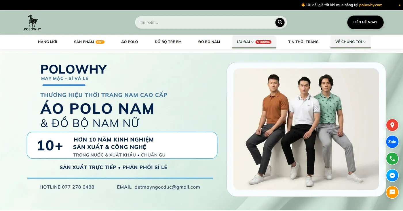 Dự án website Polowhy